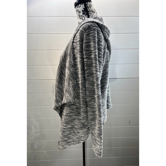 Sweet Romeo Small Textured Knit Long Sleeve Open Front Waterfall Cardigan Comfy - Picture 4 of 11